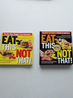 Eat This Not That Bundle of 2 Books Best & Worst Foods in America & No Diet
